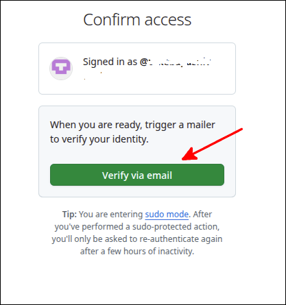 confirm access