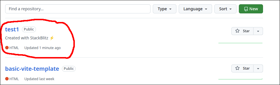 github repositories updated