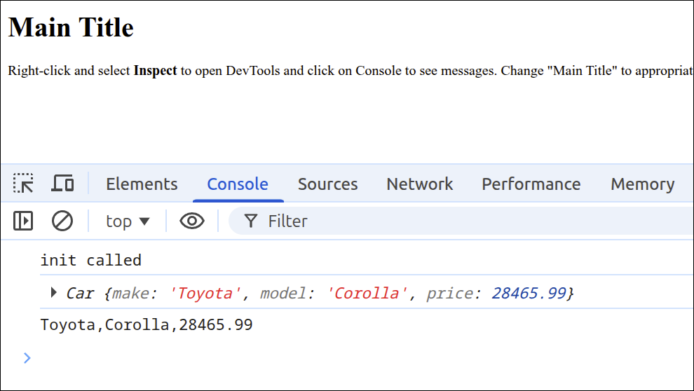 initial check cars module