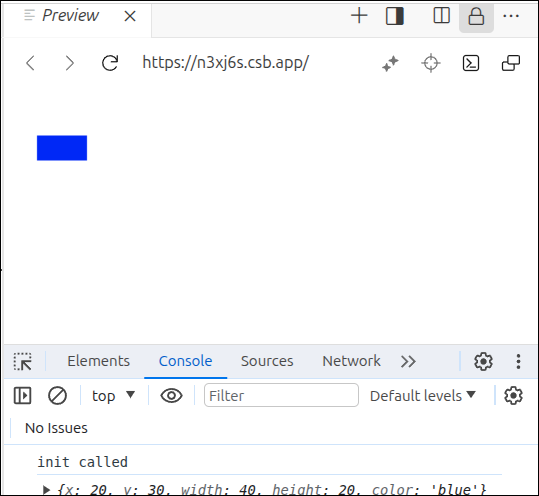 rectangle first drawn