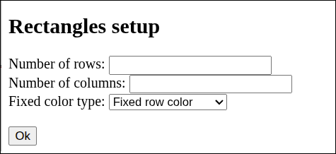 rectangles setup elements